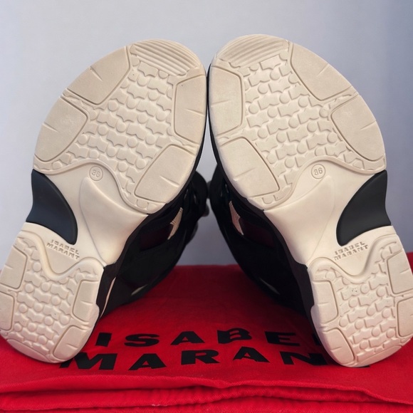 Isabel Marant Black Wedge Sneakers | Size 36 - Picture 3 of 6